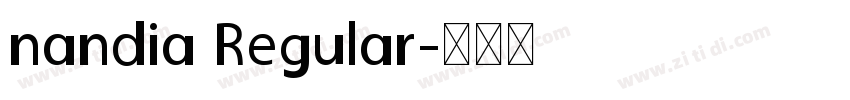 nandia Regular字体转换